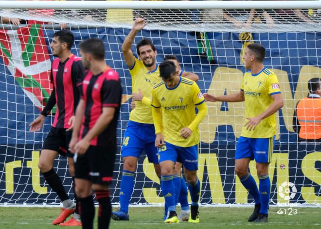 Lekic celebra su gol ante el Reus (Foto: LaLiga).