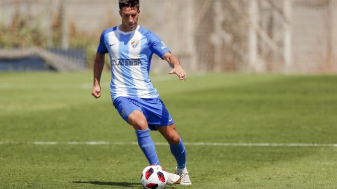 Joan Grasa, del Atlético Malagueño, durante un partido (Foto: Málaga CF).