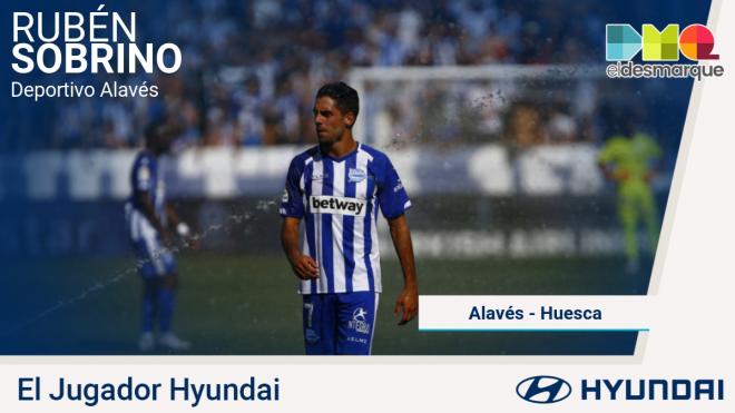 Sobrino, jugador Hyundai del Alavés-Huesca.
