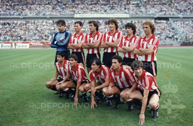Once del Athletic que disputó y ganó el Teresa Herrera por última vez en 1983 (Foto: Deportivo de La Coruña).