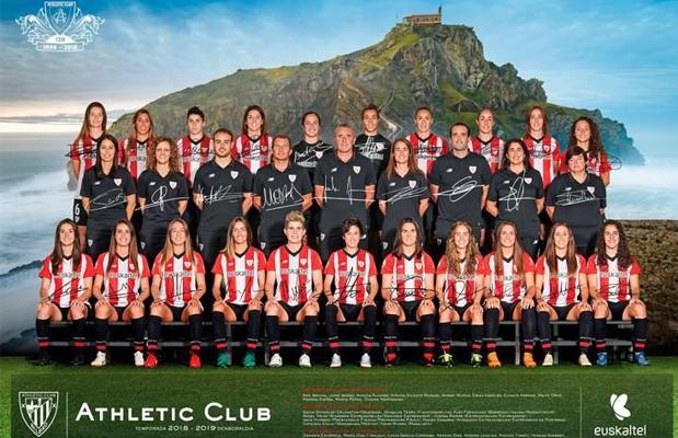 Póster oficial primer equipo femenino 2018/2019 del Athletic Club (FOTO: Athletic Club).