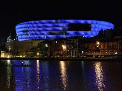 San Mamés se iluminará de color azul para participar en el Día Mundial de la Diabetes