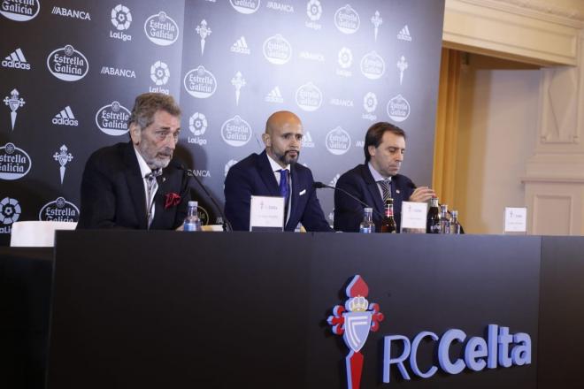 Miguel Cardoso, durante su presentación con el Celta (Foto: RCCV).