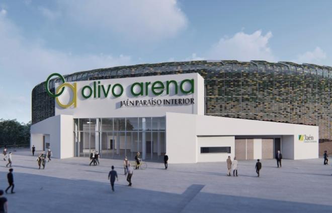 Recreación del Olivo Arena de Jaén.