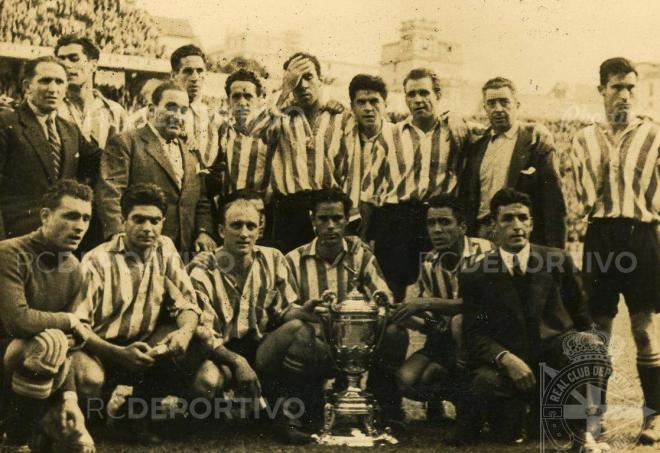 El Athletic campeón de la segunda edición del Teresa Herrera en 1947 (Foto: Deportivo de La Coruña).