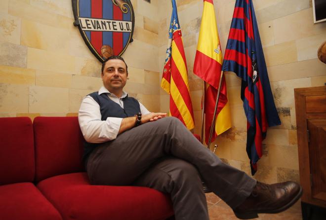 Javier Vich, director general del Levante, en una entrevista con ElDesmarque.