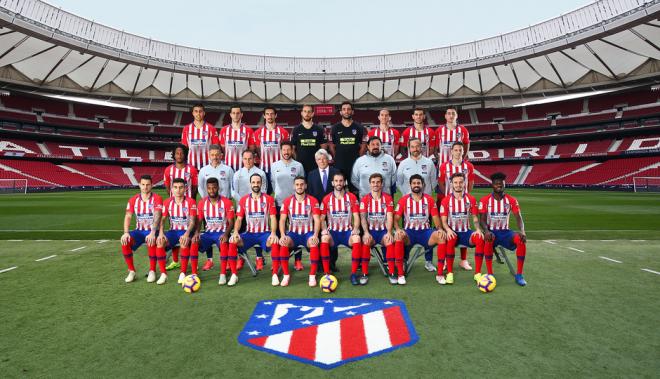 La foto oficial del Atlético 18/19, en el Metropolitano (Foto: ATM).
