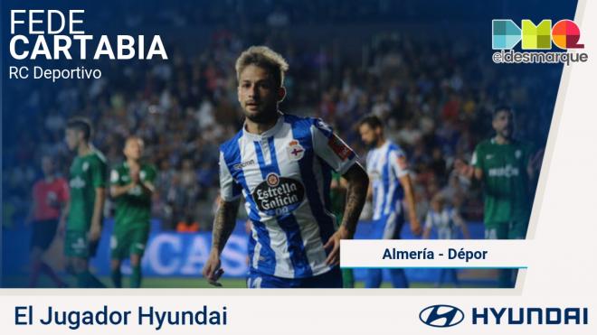 Fede Cartabia, jugador Hyundai del Almería-Dépor.