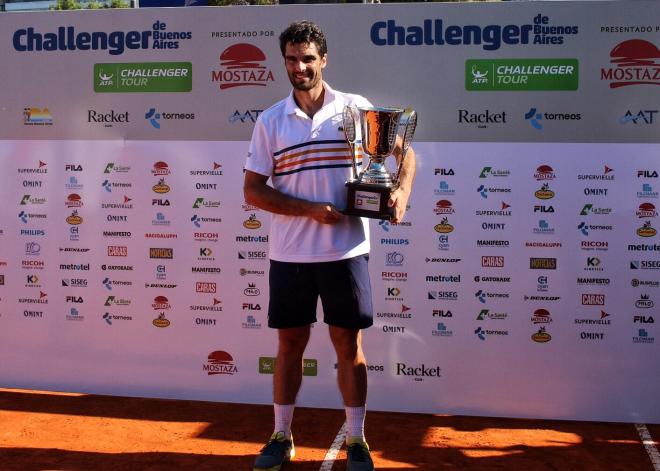 Pablo Andújar, campeón del ATP Challenger de Buenos Aires (Foto: Omar Rasjido)