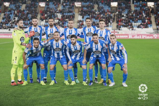 Once titular del Deportivo en Almería (Foto: LaLiga).