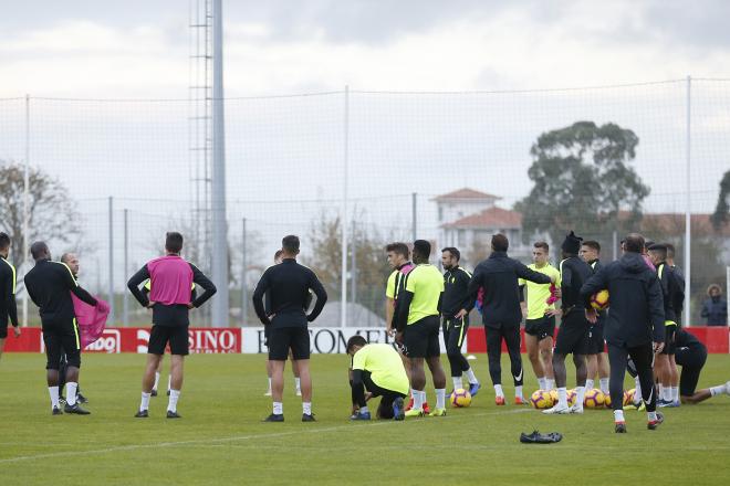 Primer entrenamiento de José Alberto (Foto: Luis Manso)