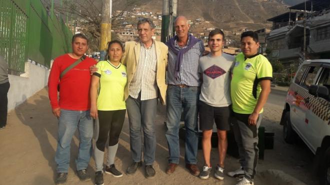 Visita de Tomás Calero al Betis Perú.
