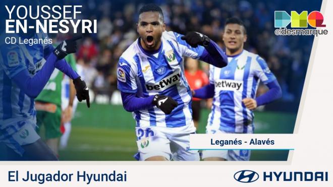 En-Nesyri, Jugador Hyundai del partido.