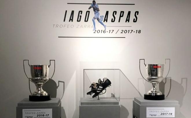 Los Trofeos Zarra de Iago Aspas, en A Sede (Foto: @ASedeRCCelta)