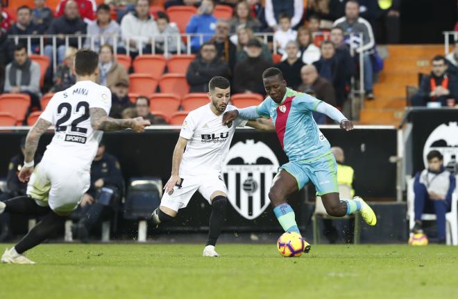 El último triunfo del Valencia ante el Rayo fue en la 2018-2019 (3-0).