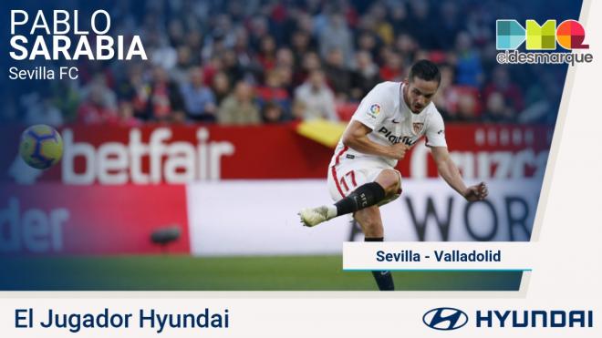 Sarabia, jugador Hyundai del partido.