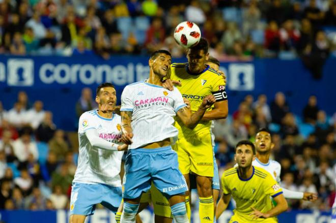 Garrido, en el partido de Copa (Foto: Dani Marzo).