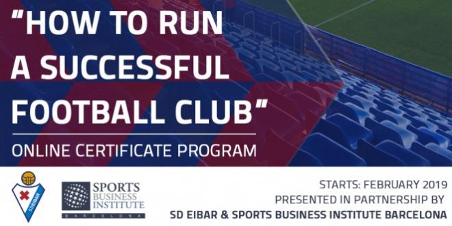 Cartel del curso online. (Foto: SD Eibar).