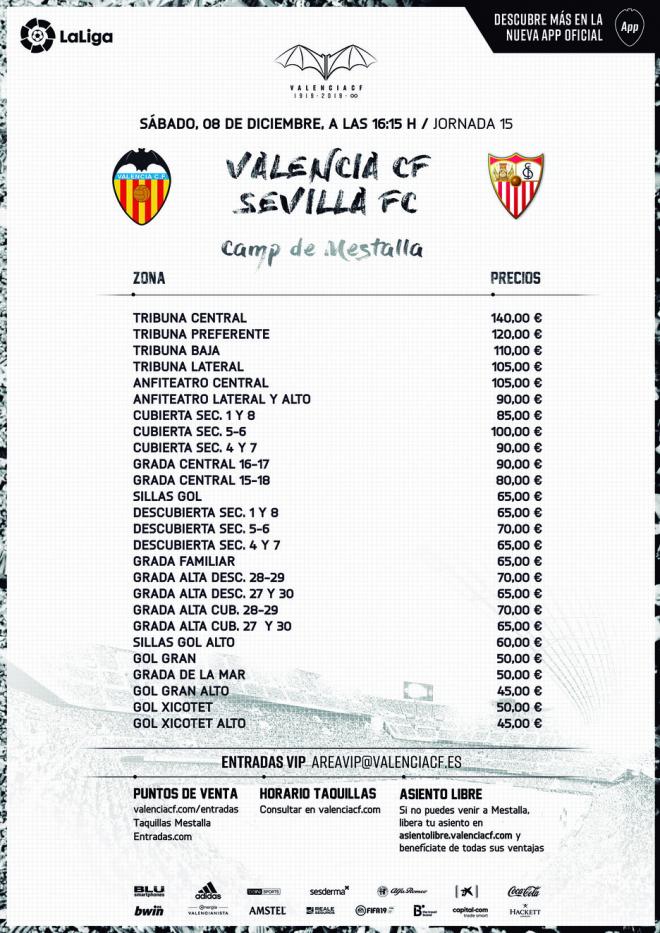 Entradas Valencia-Sevilla