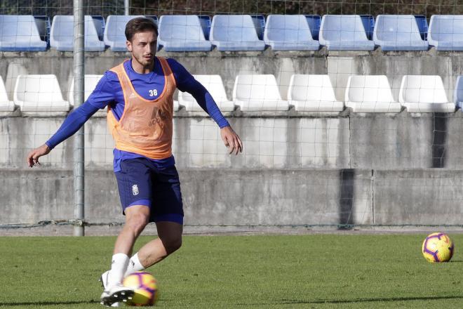 José Martínez en un entrenamiento con el primer equipo (Foto: Luis Manso)