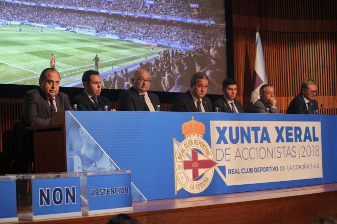 Junta de Accionistas del Deportivo celebrada en noviembre de 2018 (Foto: Iris Miquel).