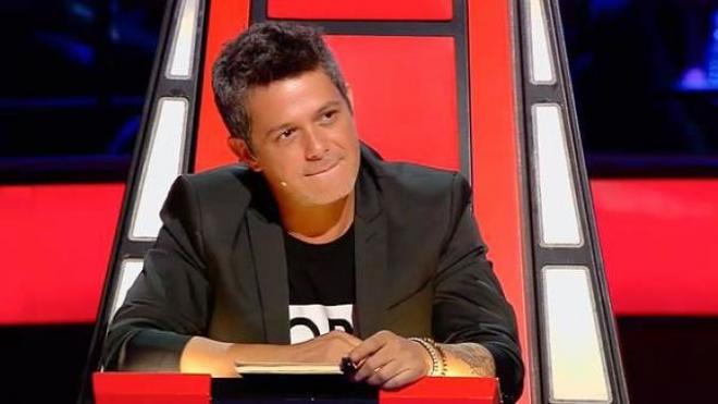 Alejandro Sanz, durante el programa 'La Voz'.