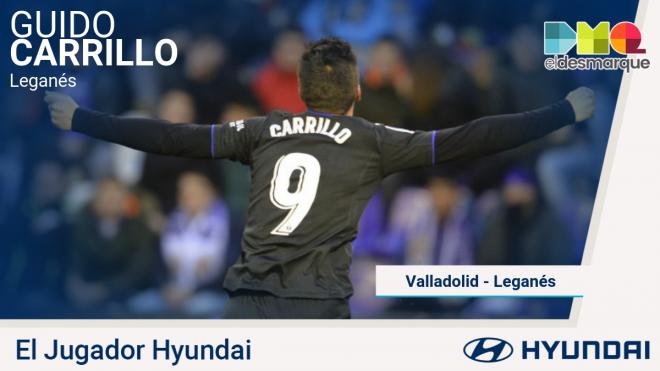 Carrillo, jugador Hyundai del Real Valladolid-Leganés.