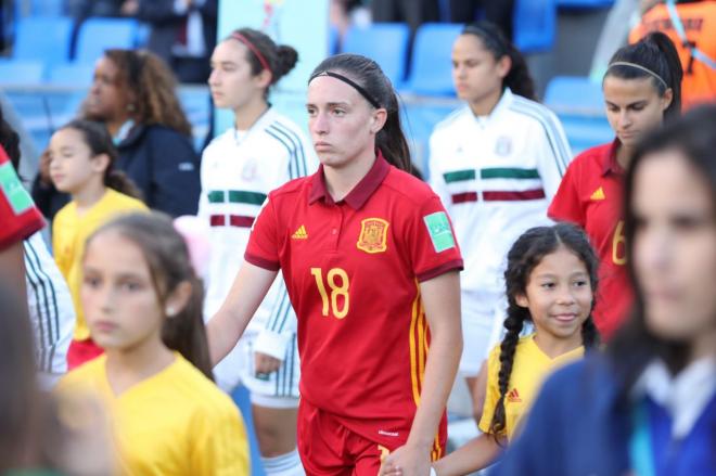Eva Navarro con la selección española.
