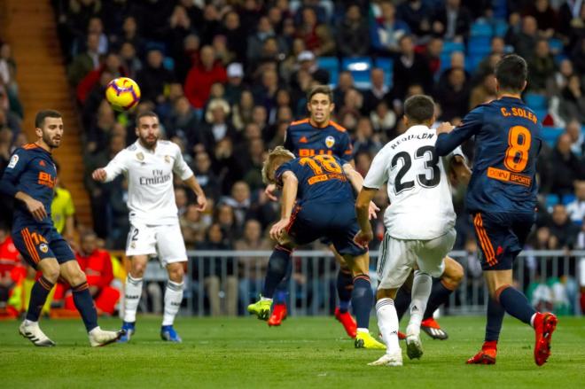 Real Madrid-Valencia. (Foto: EFE)