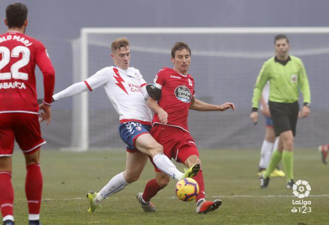 Pedro Mosquera, capitán del Deportivo contra el Rayo Majadahonda (Foto: LaLiga Santander).