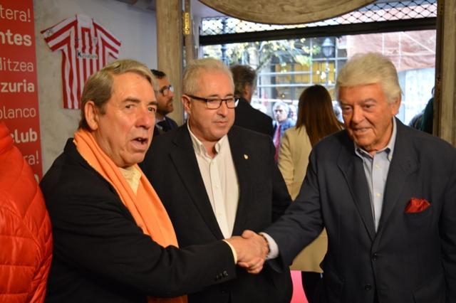 Arrate y Lertxundi mostraron su apoyo a la candidatura de Uribe-Echevarria (Foto: EDB).