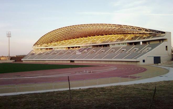 Así lucía el Estadio Ciudad de Málaga en su estreno en 2009.