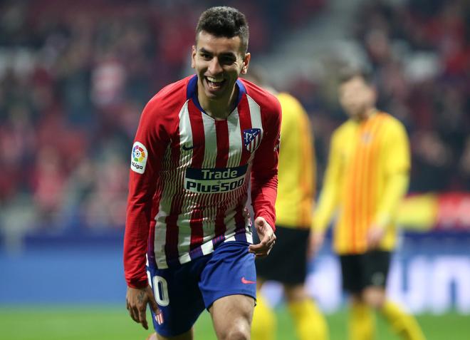 Correa celebra su gol ante el Sant Andreu (Foto: ATM).