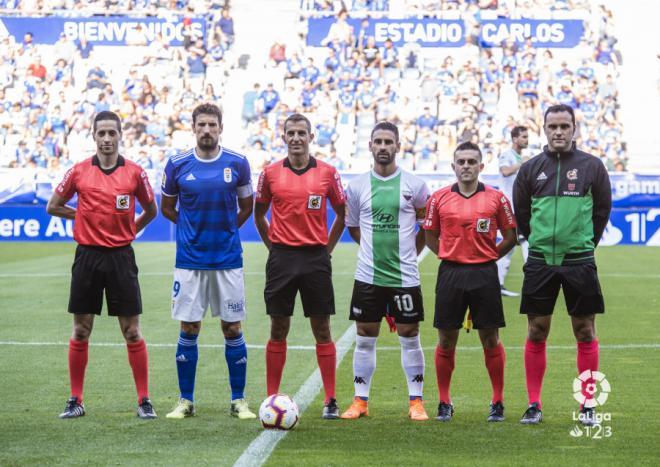 Iglesias Villanueva arbitró el partido entre el Real Oviedo y el Extremadura de la primera jornada (Foto: LaLiga).
