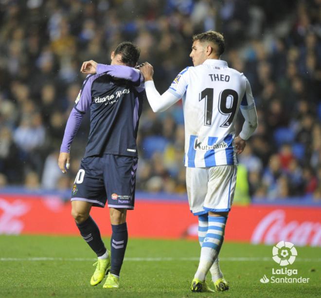 Theo, durante un lance del partido ante el Valladolid (Foto: LaLiga).