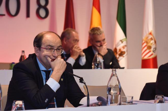 José Castro, en la junta de accionistas 2018. (Foto: Kiko Hurtado).