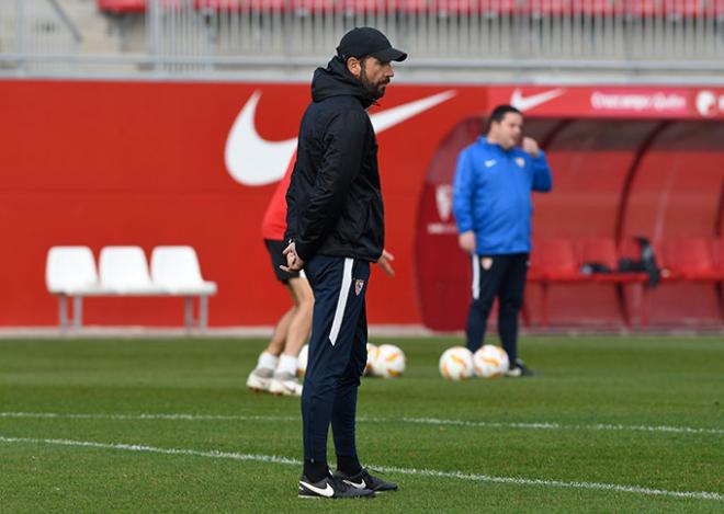 Pablo Machín, entrenador del Sevilla FC. (Foto: Kiko Hurtado).