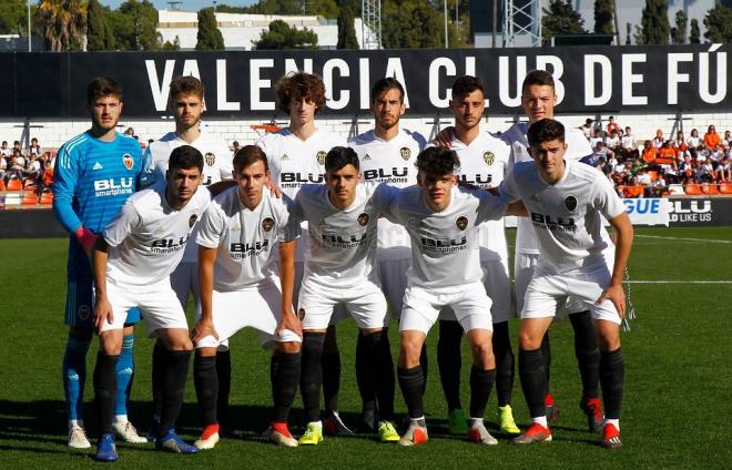 El Juvenil A en la Youth League. (Foto: Valencia CF)