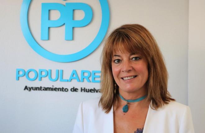Pilar Miranda, portavoz del PP en el Ayuntamiento de Huelva.
