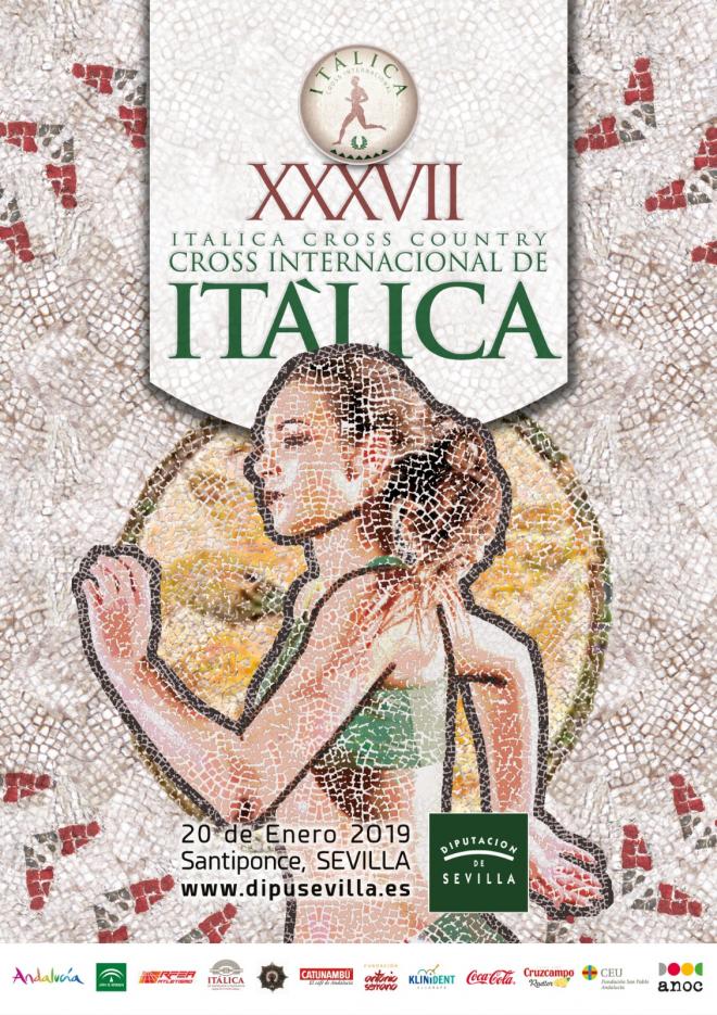 El cartel del Cross Internacional de Itálica 2019.