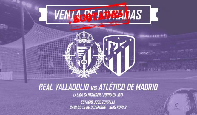 Entradas agotadas para el Real Valladolid-Atlético de Madrid (Foto: Real Valladolid).