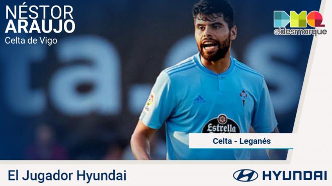 Néstor Araujo, jugador Hyundai del Celta-Leganés.