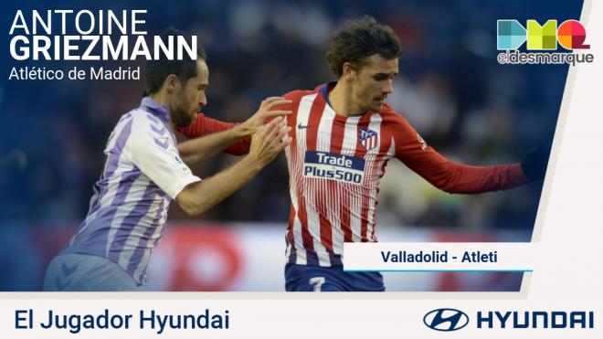 Griezmann, jugador Hyundai del partido.