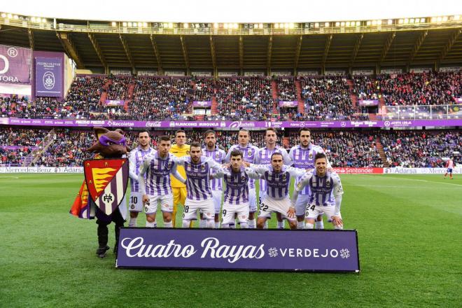 Once titular del Real Valladolid en el duelo ante el Atlético de Madrid (Foto: RealValladolid.es).