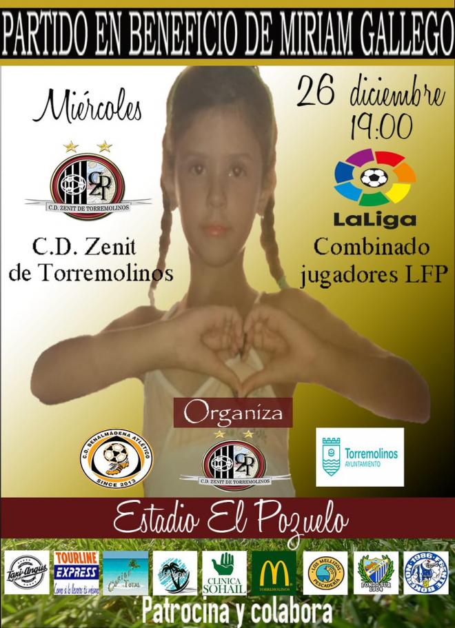 Cartel del Partido en beneficio de Miriam Gallego