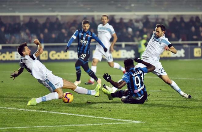 Zapata marcó el gol del Atalanta ante la Lazio.