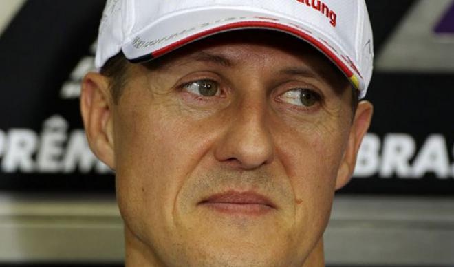 Michael Schumacher, en una rueda de prensa.