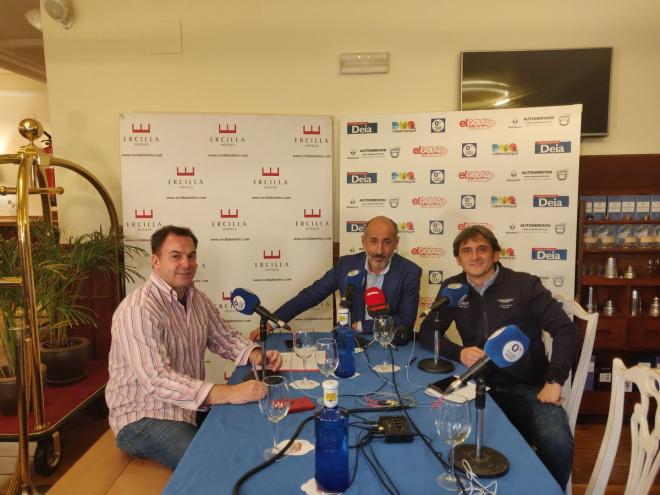Asís Martín, Aitor Elizegi y JM Monje comparten mesa en la tertulia electoral de Onda Vasca, ElDesmarque Bizkaia, Deia y GOL TV