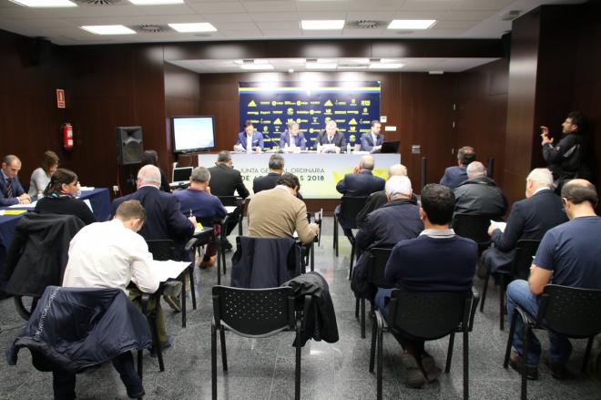 La sala de prensa de Carranza, durante un instante de la Junta General de Accionistas (Foto: CCF).