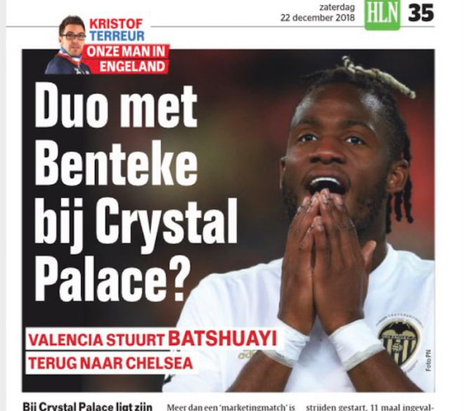 Batshuayi en la prensa belga
